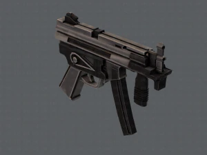 GunCartoon 03 3D Model