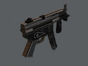 GunCartoon 03 3D Model
