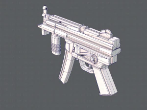 GunCartoon 03 3D Model
