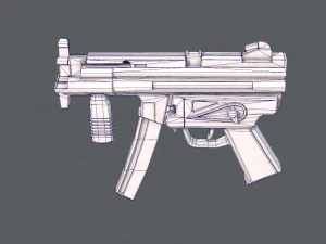 GunCartoon 03 3D Model