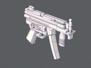 GunCartoon 03 3D Model