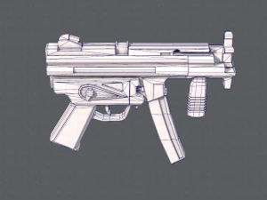 GunCartoon 03 3D Model