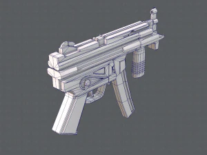 GunCartoon 03 3D Model