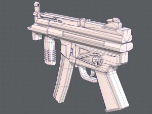 GunCartoon 03 3D Model