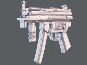 GunCartoon 03 3D Model