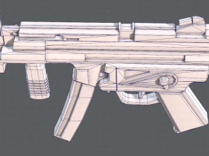 GunCartoon 03 3D Model