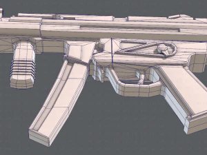 GunCartoon 03 3D Model