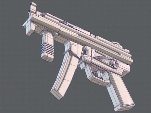 GunCartoon 03 3D Model