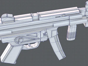 GunCartoon 03 3D Model