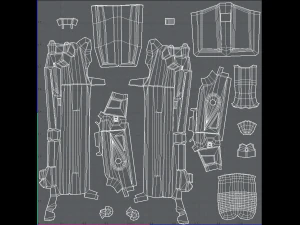 GunCartoon 03 3D Model