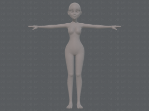 base mesh woman 17 Model 3D