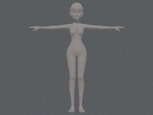 base mesh woman 17 3D Model