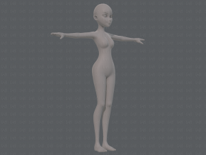 base mesh woman 17 Model 3D
