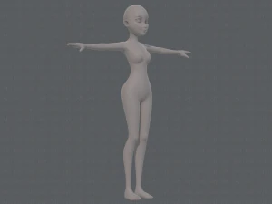 base mesh woman 17 3D Model