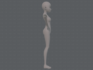 base mesh woman 17 Model 3D