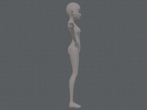 base mesh woman 17 3D Model