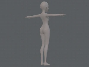 base mesh woman 17 3D Model