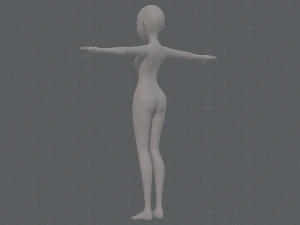 base mesh woman 17 3D Model