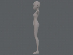 base mesh woman 17 3D Model