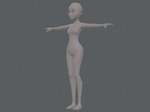 base mesh woman 17 3D Model