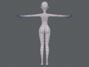 base mesh woman 17 Model 3D