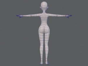 base mesh woman 17 3D Model