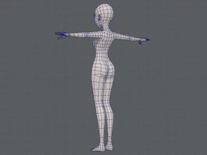 base mesh woman 17 3D Model