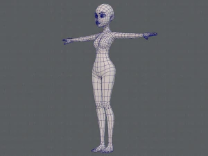base mesh woman 17 3D Model