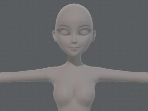 base mesh woman 17 3D Model
