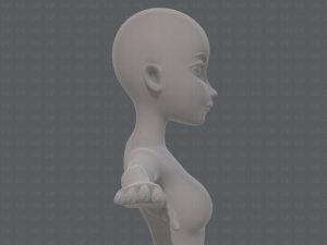 base mesh woman 17 Model 3D