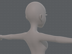 base mesh woman 17 Model 3D