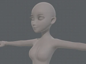 base mesh woman 17 3D Model