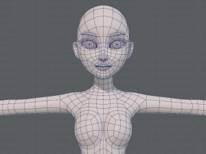 base mesh woman 17 Model 3D