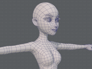 base mesh woman 17 Model 3D