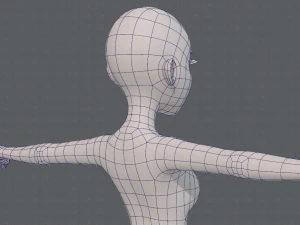 base mesh woman 17 3D Model