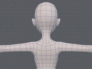 base mesh woman 17 Model 3D