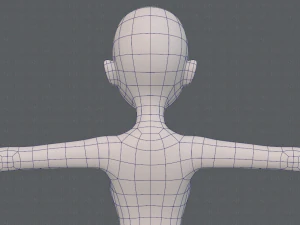 base mesh woman 17 3D Model