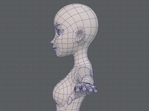 base mesh woman 17 Model 3D