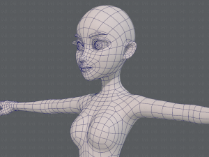 base mesh woman 17 Model 3D