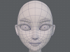 base mesh woman 17 Model 3D