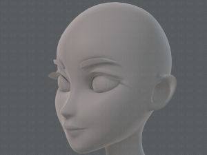 base mesh woman 17 Model 3D