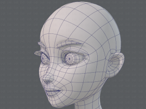 base mesh woman 17 Model 3D