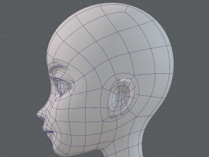 base mesh woman 17 Model 3D