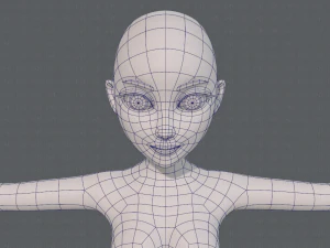 base mesh woman 17 3D Model