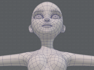 base mesh woman 17 Model 3D