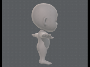 cartoon child v03 Modelo 3D