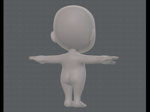 cartoon child v03 Modelo 3D