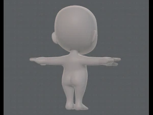 cartoon child v03 3D Model