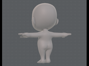 cartoon child v03 Modelo 3D