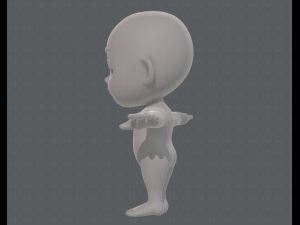 cartoon child v03 Modelo 3D